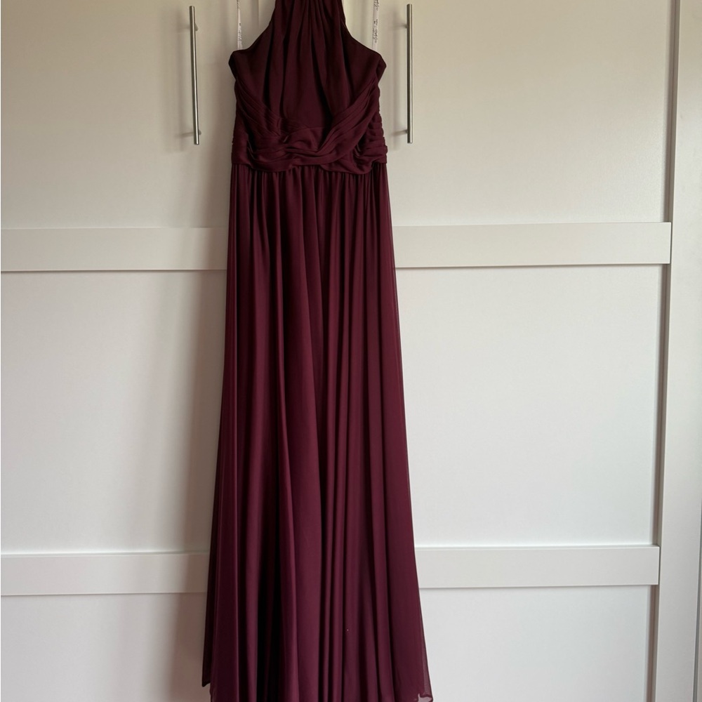 David's Bridal Wine Dress